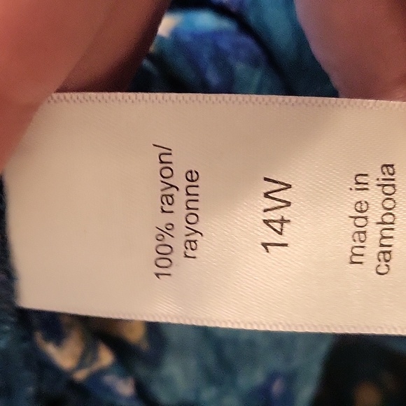 NWT Maurices Teal Combo Floral Wrap Skirt - Picture 12 of 13